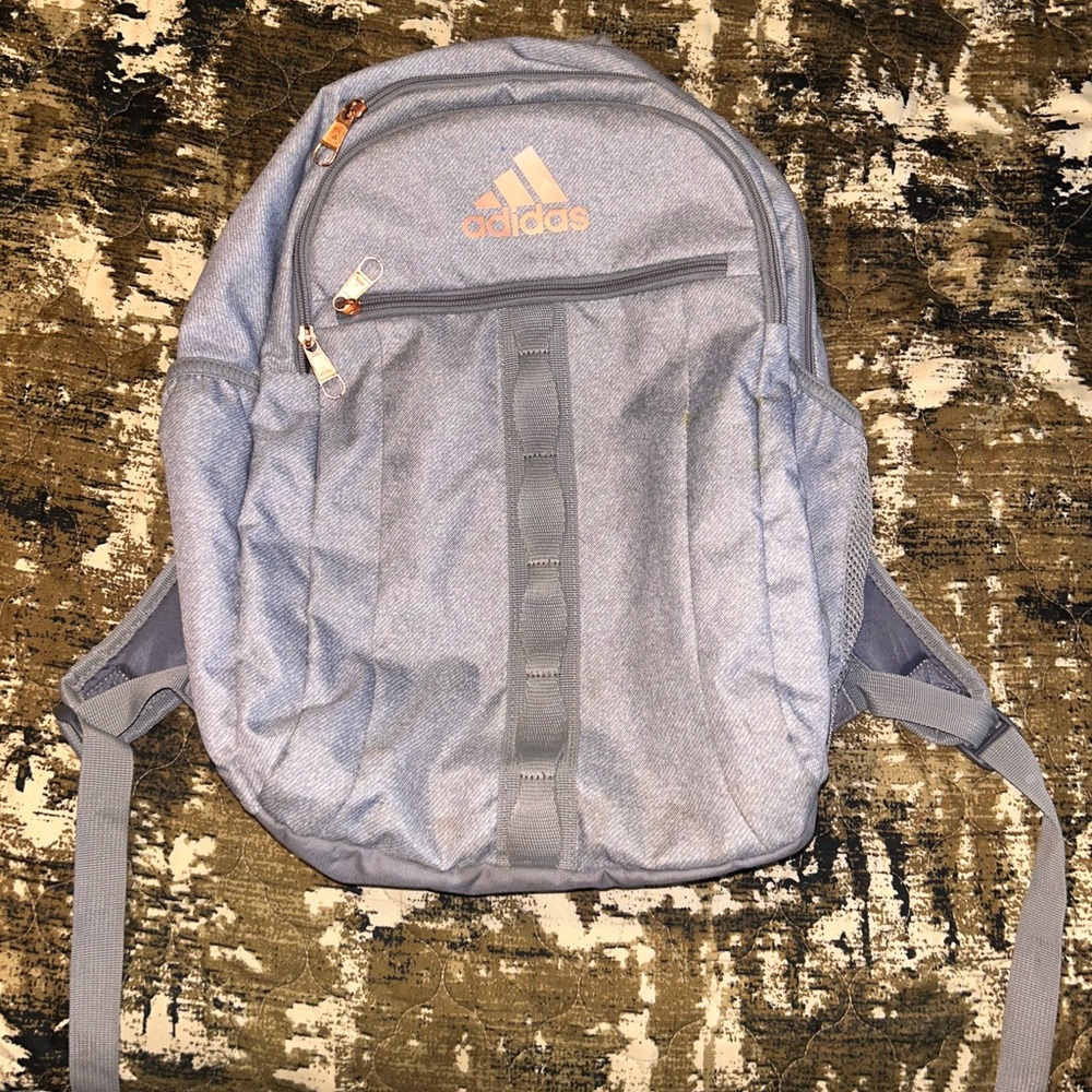 Adidas Grayish-Blue Backpack Like New
